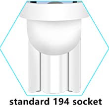 194 หลอดไฟ LED สำหรับรถยนต์ 6500K Wedge T10 SMD 5050 Chips 4