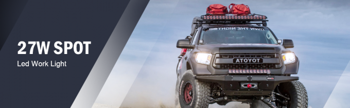 27W Spot Led Off Road ไฟ Super Bright Driving Fog Light สำหรับรถบรรทุก SUV 0