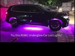 APP/Remote Control Car Underflow Light Kit RGB Underbody Underflow บรรยากาศรถยนต์ยืดหยุ่นภายใต้ Glo