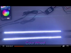 สากล ABS รถไฟภายใน LED กันน้ํา 56CM รถไฟฟ้า แฟลช Strobe แสง Knight Rider Scanner Li