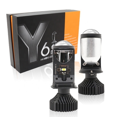 ไฟหน้ารถ H4 YD6 6000K รถจักรยานยนต์ LED ไฟหน้าไฟหน้ารถไฟตัดหมอกหน้าดัดแปลงหลอดไฟ LED 12V