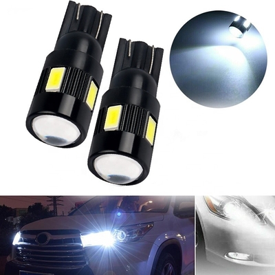 T10 5630 6 SMD Nonpolarity นำหลอดไฟด้านข้างรถดัดแปลงหลอดไฟ LED DC 12V