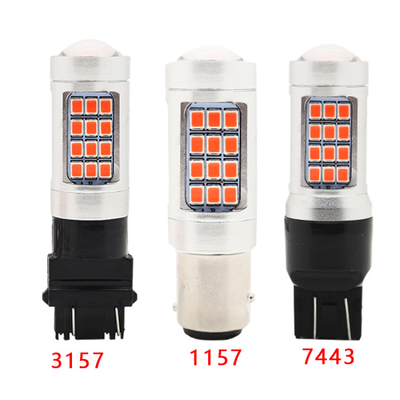 ไฟเลี้ยวรถยนต์อเนกประสงค์แบบกำหนดเอง 2835 ไฟหน้าถอยหลังสามครั้งกระพริบ Bulb