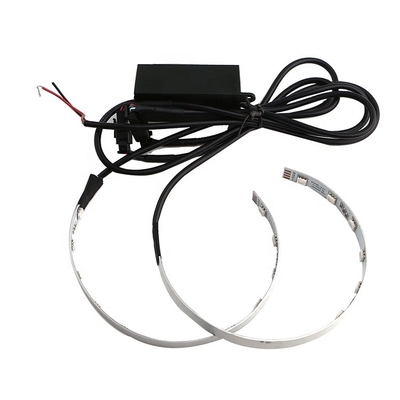 DC12V 5000lm APP Control LED รถ Ambient Lights โปรเจคเตอร์ SMD Auto Styling Demon Led Halo Rings Kit