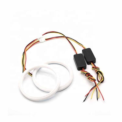 4014 LED รถ ไฟ Ambient 60mm DRL ไฟวิ่ง Dual Color Led Angel Eyes Kit