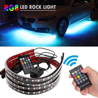 ไฟภายในรถยนต์ LED ไฟระยะไกลหลายสี ABS 12V