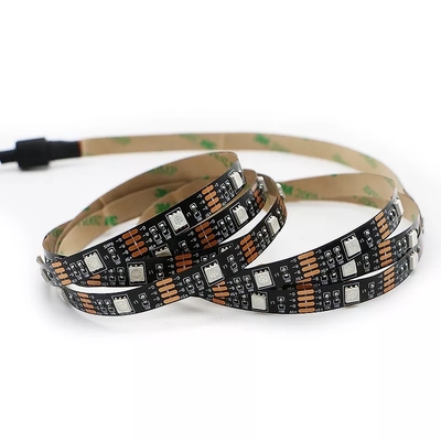 USB ไฟหน้ารถ LED หลอด Strip SMD 5050 RGB สีสัน DC 5V ยืดหยุ่น