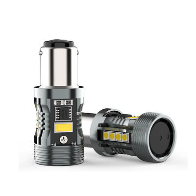 ซื้อ ไฟ LED Switchback CB7 1157 W/Y ยอดนิยม หลอดไฟ BAY15D BA15D Dual Color Canbus 28W 2500LM สำหรับไฟสัญญาณเบรก online manufacture