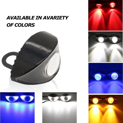 กำหนดเอง 300LM 6000K รถจักรยานยนต์ LED ไฟหน้าไฟตาเหยี่ยว 10SMD