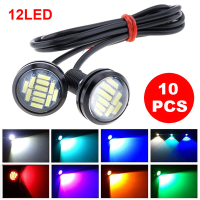 พลังงานสูง 12v รถจักรยานยนต์ LED ไฟหน้า 23MM-4014 เลนส์ไฮไลท์ Eagle Eye Led Light