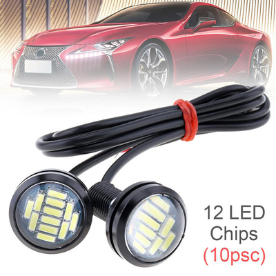 พลังงานสูง 12v รถจักรยานยนต์ LED ไฟหน้า 23MM-4014 เลนส์ไฮไลท์ Eagle Eye Led Light