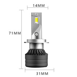 ไฟหน้ารถ led ไฟตัดหมอก H7 3570 50W หลอดไฟหน้ารถไฟวิ่งกลางวันรูปแบบใหม่ np300 bulb