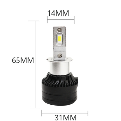 ไฟหน้ารถ H3 6500K 12-36V LED head light Bulb ระบบสินค้า และไฟตัดหมอกหน้า 3000LM 30W