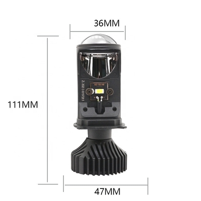 ไฟหน้ารถ H4 YD6 6000K รถจักรยานยนต์ LED ไฟหน้าไฟหน้ารถไฟตัดหมอกหน้าดัดแปลงหลอดไฟ LED 12V