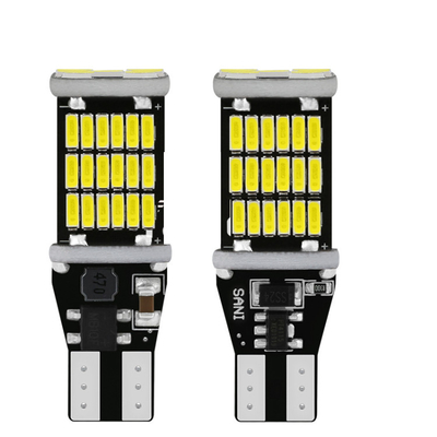 Universal Car LED ไฟท้ายและไฟเลี้ยว bulbT15 4014 45smd 12-24V