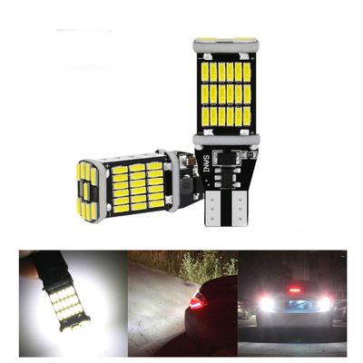 Universal Car LED ไฟท้ายและไฟเลี้ยว bulbT15 4014 45smd 12-24V