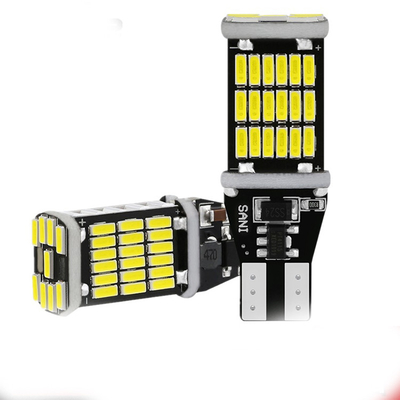 Universal Car LED ไฟท้ายและไฟเลี้ยว bulbT15 4014 45smd 12-24V