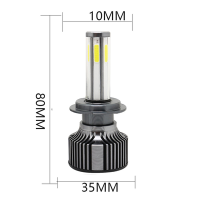 N6 รถยนต์ H4 ไฟหน้าแบบ LED 6 ด้านไฮไลท์ดัดแปลงหลอดไฟหน้า H11