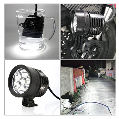 ไฟหน้ารถจักรยานยนต์ LED L4X L6X 40W โคมไฟรถยนต์ไฟฟ้า 4 เม็ดไฟหน้าไฟสปอตไลท์รถยนต์