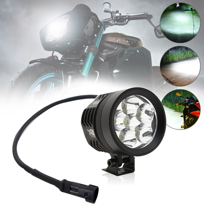 ไฟหน้ารถจักรยานยนต์ LED L4X L6X 40W โคมไฟรถยนต์ไฟฟ้า 4 เม็ดไฟหน้าไฟสปอตไลท์รถยนต์
