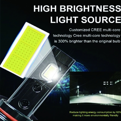 F5 Faro Focos H7 หลอดไฟหน้าสีขาว H4 โคมไฟหัว LED กำลังสูง 110 วัตต์