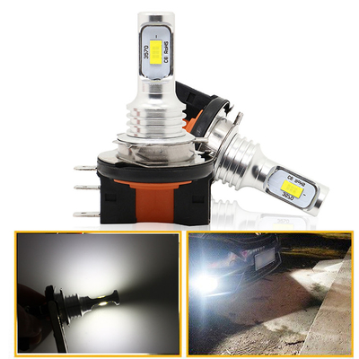 Luces Para Carros H15 ไฟหน้ารถยนต์ LED DRL หลอดไฟฮาโลเจนไฟหน้า