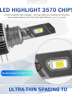 ODM Faros Focos Luc H15 หลอดไฟหน้า LED 8000Lm สำหรับไฟหน้ารถฮาโลเจน LED