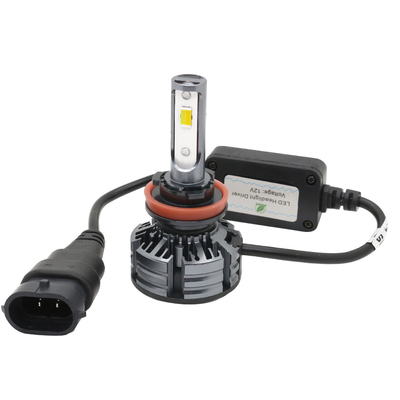 หลอดไฟหน้า LED สว่างที่สุด 3 สีสากล H1 H3 H4 H7 H11 9005 9006