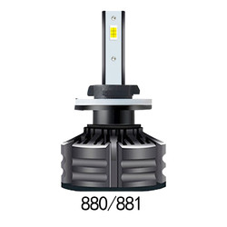 หลอดไฟหน้า LED สว่างที่สุด 3 สีสากล H1 H3 H4 H7 H11 9005 9006