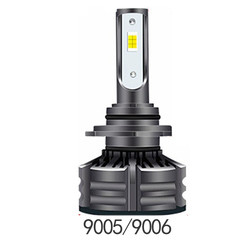 หลอดไฟหน้า LED สว่างที่สุด 3 สีสากล H1 H3 H4 H7 H11 9005 9006