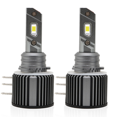 IP 68 Mini H15 หลอดไฟหน้า LED 360 ระบบไฟส่องสว่างอัตโนมัติ Xenon Light 8000lm 6000K