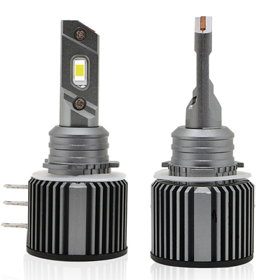 IP 68 Mini H15 หลอดไฟหน้า LED 360 ระบบไฟส่องสว่างอัตโนมัติ Xenon Light 8000lm 6000K