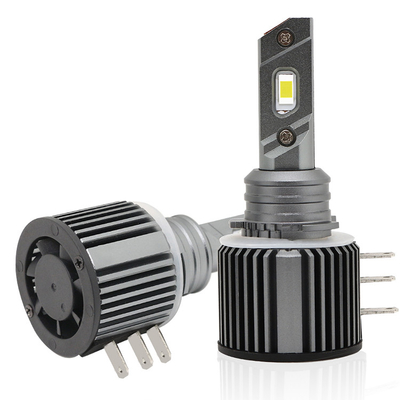 IP 68 Mini H15 หลอดไฟหน้า LED 360 ระบบไฟส่องสว่างอัตโนมัติ Xenon Light 8000lm 6000K