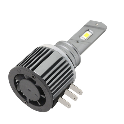 IP 68 Mini H15 หลอดไฟหน้า LED 360 ระบบไฟส่องสว่างอัตโนมัติ Xenon Light 8000lm 6000K