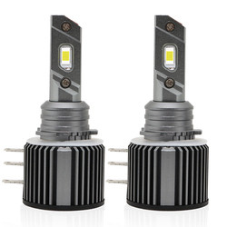 IP 68 Mini H15 หลอดไฟหน้า LED 360 ระบบไฟส่องสว่างอัตโนมัติ Xenon Light 8000lm 6000K