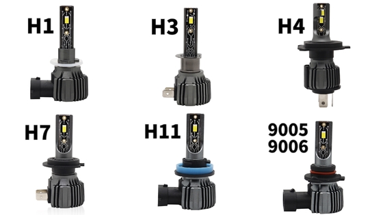 หลอดไฟหน้ารถ LED ที่สว่างที่สุด CSP 3570 12V 9005 9006