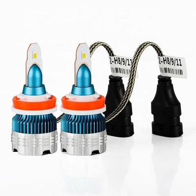H1 H3 H4 H7 H8 H11 9005 9006 หลอดไฟหน้ารถ LED MI2 แสงสีขาว