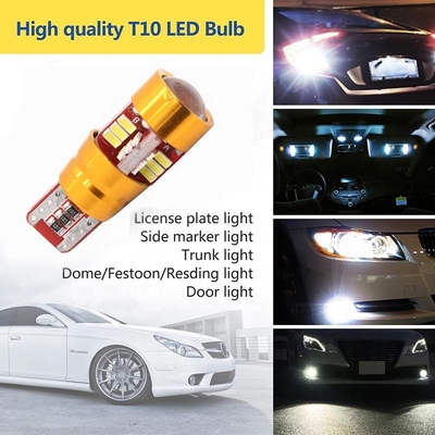 12V Canbus T10 3014 27SMD รถ หลอดไฟ LED สำหรับรถบรรทุก Dome อ่านที่จอดรถสำรอง Light