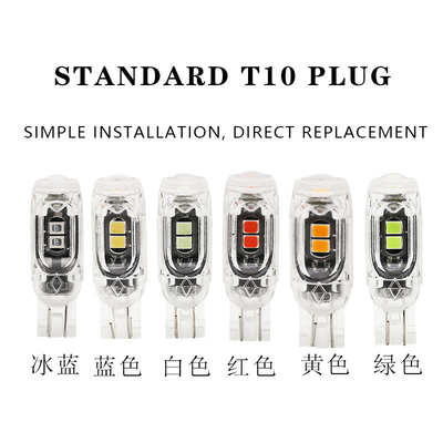 LED ความสว่างสูงยานยนต์หลอดไฟ LED T10 3030 5SMD Canbus ป้ายทะเบียนรถ Sidelamp