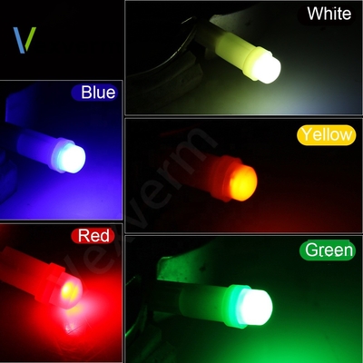ไฟ LED แสดงสถานะ 12v สำหรับรถยนต์ T5 COB 1SMD 3D สีแดง/เขียว/เหลือง/น้ำเงิน/ขาว LED