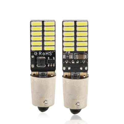 BA9S 4014 24SMD หลอดไฟ LED ยานยนต์กว้างไฟ LED แสดงสถานะ 12V