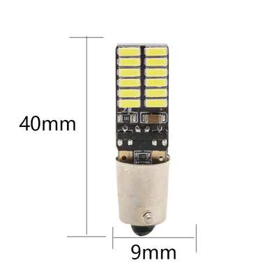 BA9S 4014 24SMD หลอดไฟ LED ยานยนต์กว้างไฟ LED แสดงสถานะ 12V