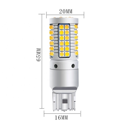 69smd Ba15s ไฟเลี้ยว LED อัตโนมัติ 23w Canbus 7440 3030