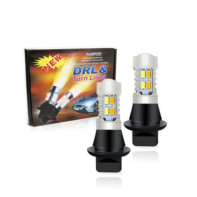 5630 20SMD หลอดไฟเลี้ยว LED สีคู่ 7440 T20 BA15S 1156 BAU15S
