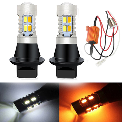 5630 20SMD หลอดไฟเลี้ยว LED สีคู่ 7440 T20 BA15S 1156 BAU15S