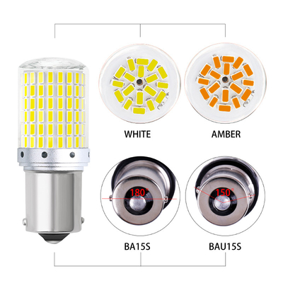 6000K Auto Universal LED ไฟเลี้ยวเบรคสำหรับรถยนต์ 7.5W 12V