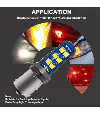 5w Universal Led Tail Light ไฟเลี้ยวมินิไฟหน้า 12SMD