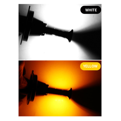 H1 H3 H4 H7 H8 H11 9006 880 หลอดไฟ LED แฟลช LED สองสี