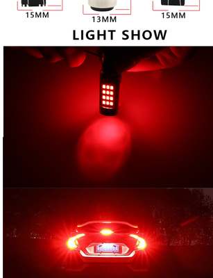ไฟเลี้ยวรถยนต์อเนกประสงค์แบบกำหนดเอง 2835 ไฟหน้าถอยหลังสามครั้งกระพริบ Bulb