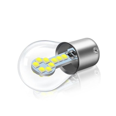 1156 BA15S LED 1157 BAY15D ไฟเบรก LED ไฟเลี้ยวแบบสัมผัสเดี่ยว / คู่ Bayonet